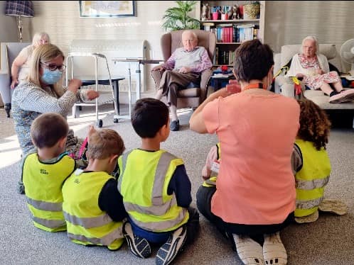 Preschool Visit to The Amwell Care Home