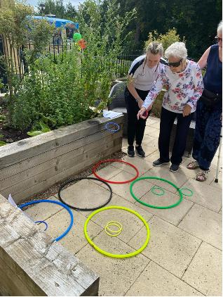 residents taking part in The Amwell Olympic games