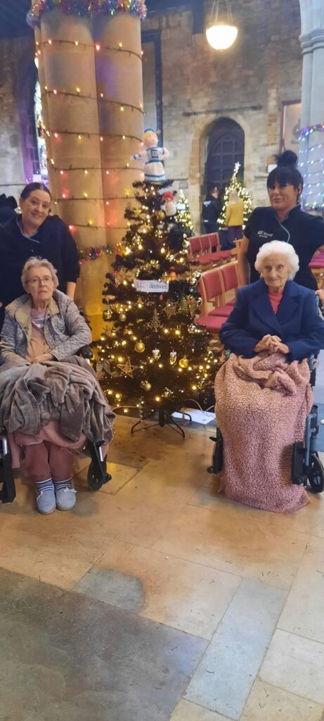 residents seeing our christmas tree on display