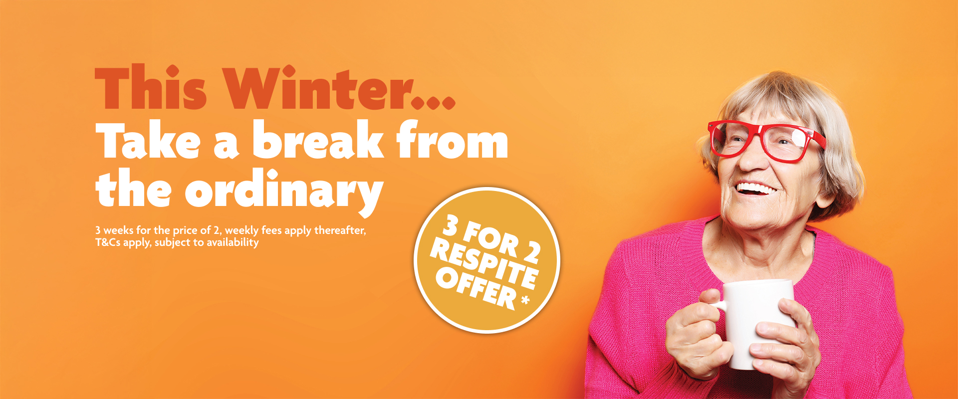 3 for 2 respite offer